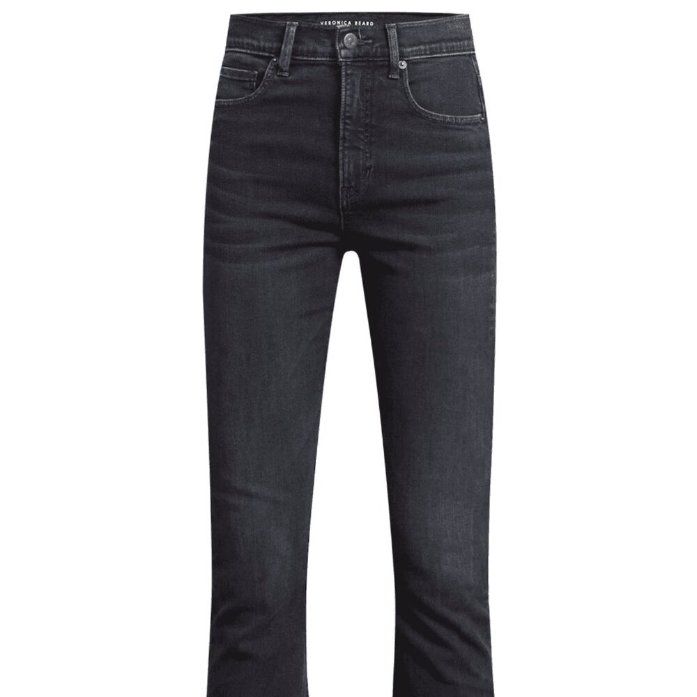 veronica beard high rise gray carley kick flare 27/4